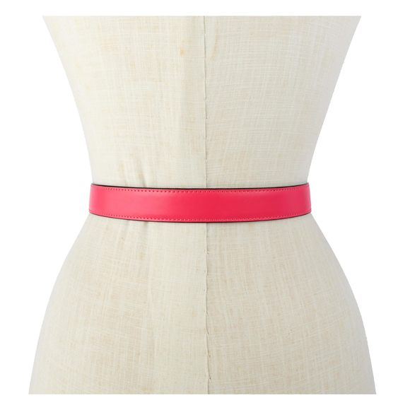 Women\'s 1 Inch Belt With Asymmetrical Buckle, Stylish Accessory With🌟